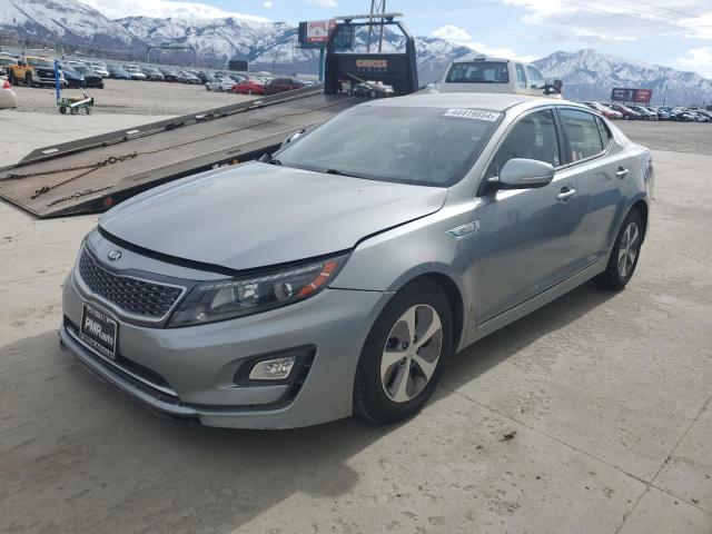 KNAGM4AD1F5086326 - 2015 KIA OPTIMA HYBRID GRAY photo 1