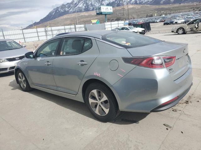 KNAGM4AD1F5086326 - 2015 KIA OPTIMA HYBRID GRAY photo 2