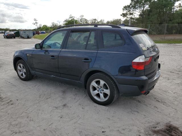 WBXPC93407WF29843 - 2007 BMW X3 3.0SI BLUE photo 2