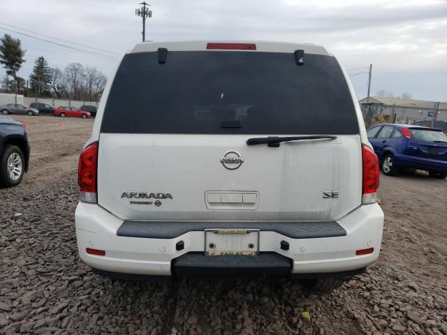 5N1AA0NDXAN601171 - 2010 NISSAN ARMADA SE WHITE photo 6