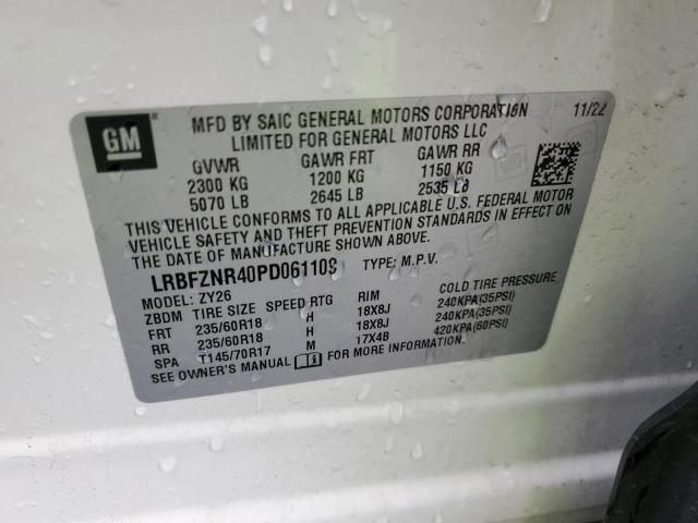 LRBFZNR40PD061109 - 2023 BUICK ENVISION ESSENCE Սպիտակ լուսանկար 13