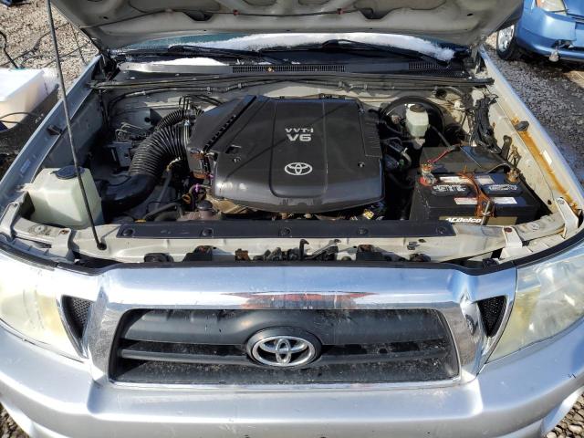 5TELU42N15Z043349 - 2005 TOYOTA TACOMA DOUBLE CAB SILVER photo 11