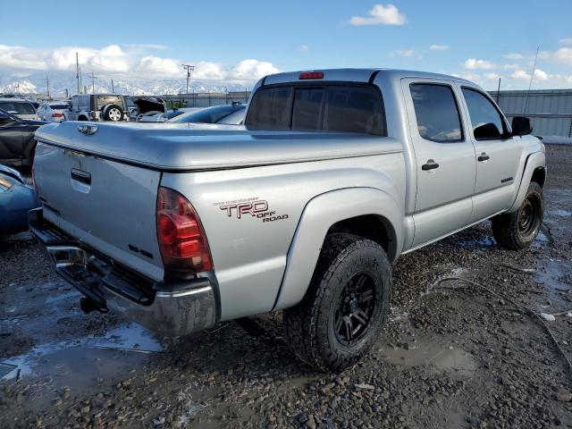 5TELU42N15Z043349 - 2005 TOYOTA TACOMA DOUBLE CAB SILVER photo 3