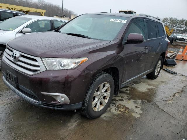 5TDBK3EH6CS141823 - 2012 TOYOTA HIGHLANDER BASE Bordeaux photo 1