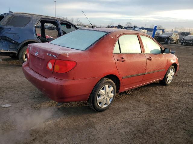 JTDBR32E642022183 - 2004 TOYOTA COROLLA CE RED photo 3