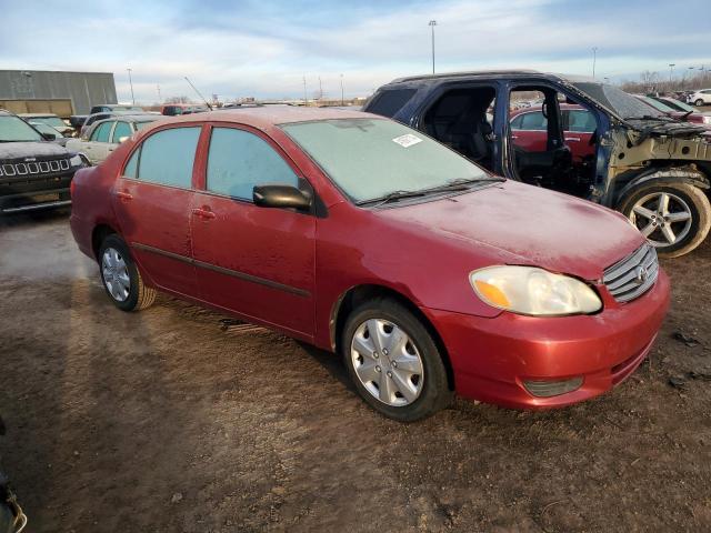 JTDBR32E642022183 - 2004 TOYOTA COROLLA CE RED photo 4