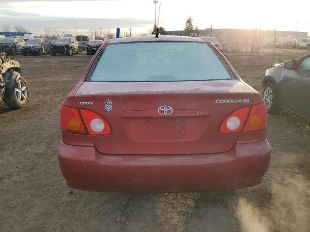 JTDBR32E642022183 - 2004 TOYOTA COROLLA CE RED photo 6