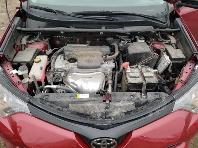 2T3RFREV7JW711237 - 2018 TOYOTA RAV4 ADVENTURE MAROON photo 11