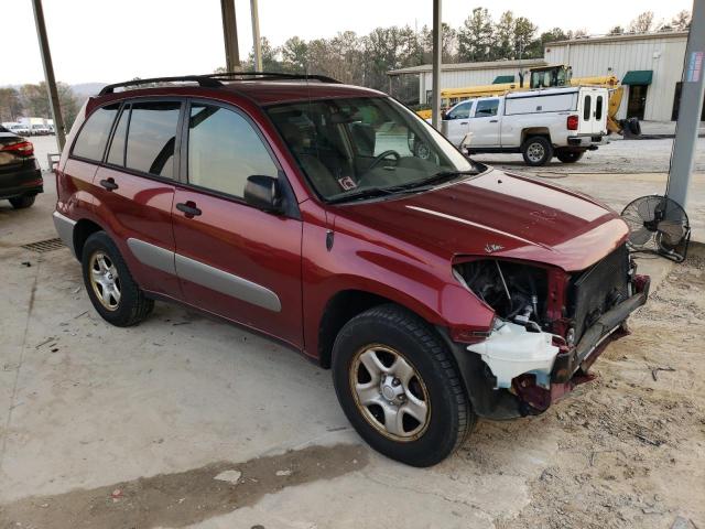 JTEGD20V540042109 - 2004 TOYOTA RAV4 BURGUNDY photo 4