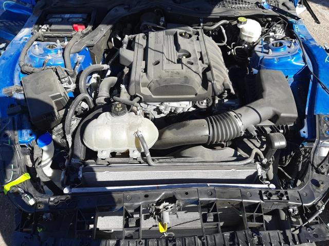 1FA6P8TH0L5159927 - 2020 FORD MUSTANG BLUE photo 11