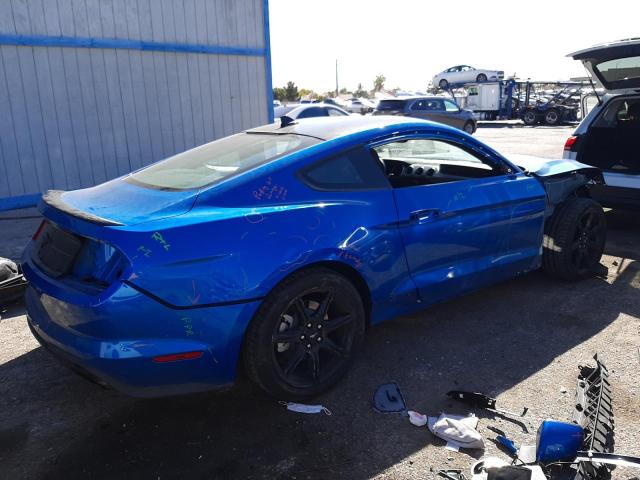 1FA6P8TH0L5159927 - 2020 FORD MUSTANG BLUE photo 3