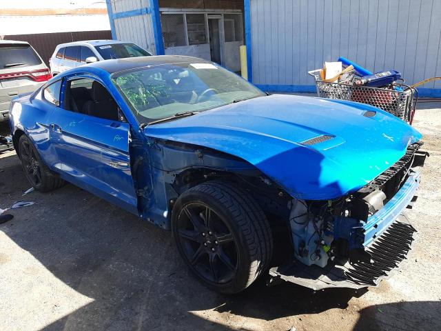 1FA6P8TH0L5159927 - 2020 FORD MUSTANG BLUE photo 4