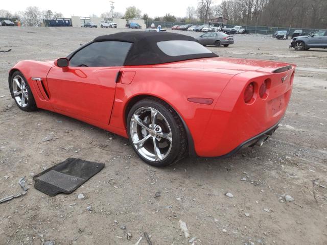 1G1YW3DW4A5100536 - 2010 CHEVROLET CORVETTE GRAND SPORT RED photo 2