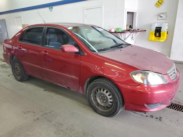 2T1BR32E44C315324 - 2004 TOYOTA COROLLA CE RED photo 4