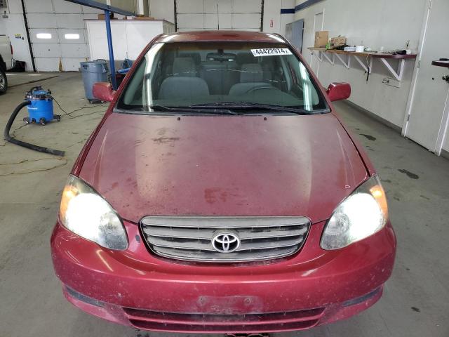 2T1BR32E44C315324 - 2004 TOYOTA COROLLA CE RED photo 5