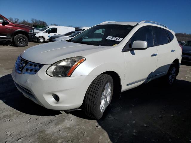 JN8AS5MT0CW302118 - 2012 NISSAN ROGUE S WHITE photo 1