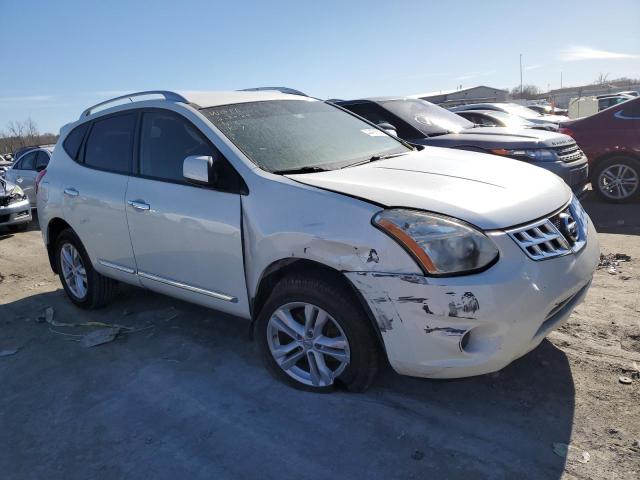 JN8AS5MT0CW302118 - 2012 NISSAN ROGUE S WHITE photo 4