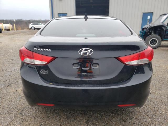 KMHDH4AE5CU395085 - 2012 HYUNDAI ELANTRA GLS BLACK photo 6