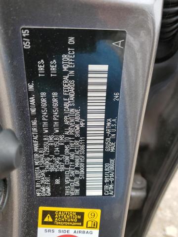 5TDKKRFH5FS086111 - 2015 TOYOTA HIGHLANDER XLE Grau Foto 14