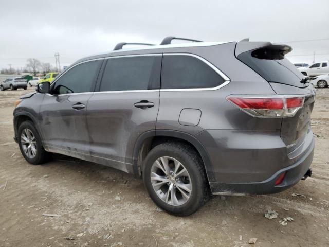 5TDKKRFH5FS086111 - 2015 TOYOTA HIGHLANDER XLE Grau Foto 2