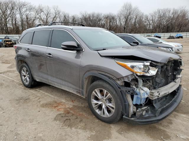 5TDKKRFH5FS086111 - 2015 TOYOTA HIGHLANDER XLE Grau Foto 4