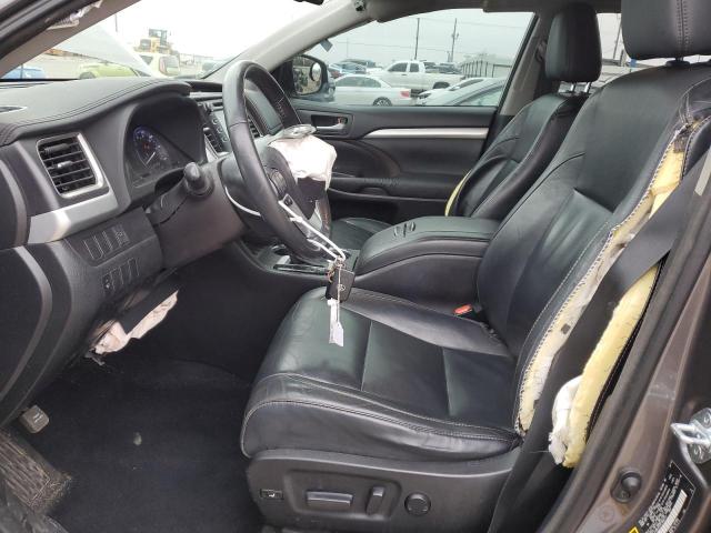 5TDKKRFH5FS086111 - 2015 TOYOTA HIGHLANDER XLE Grau Foto 7