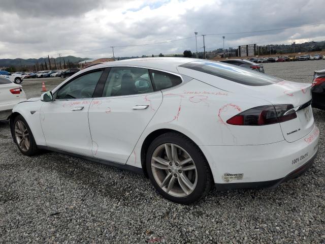 5YJSA1S18EFP36615 - 2014 TESLA MODEL S WHITE photo 2