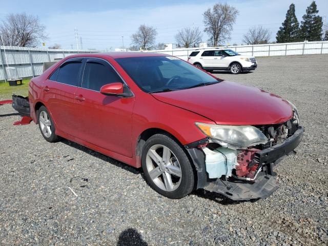 4T1BF1FK4DU709160 - 2013 TOYOTA CAMRY L RED photo 4