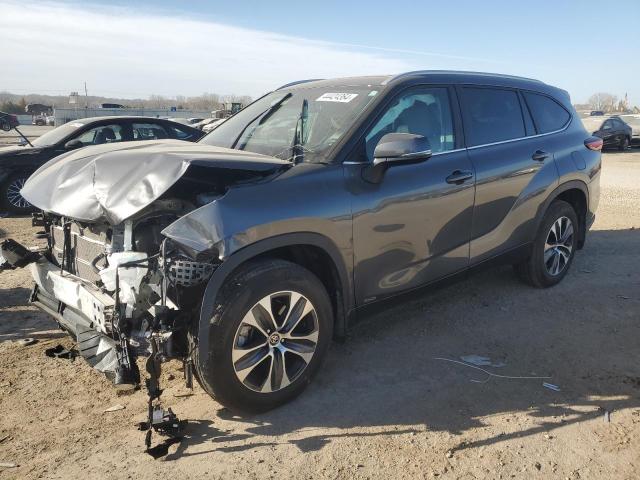 5TDKBRCHXPS569003 - 2023 TOYOTA HIGHLANDER HYBRID XLE GRAY photo 1