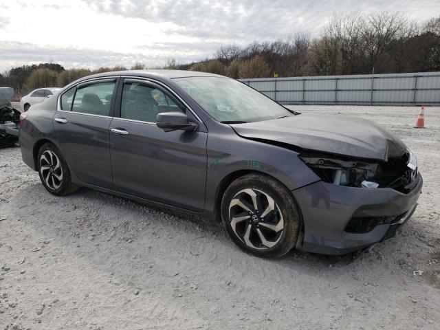 1HGCR2F81HA079259 - 2017 HONDA ACCORD EXL GRAY photo 4