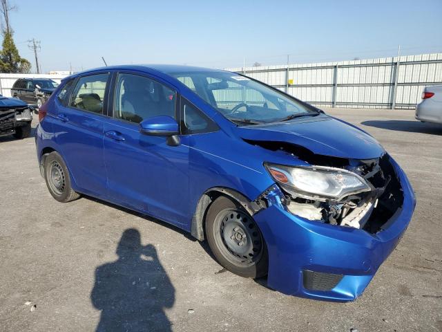 JHMGK5H50HS023444 - 2017 HONDA FIT LX BLUE photo 4