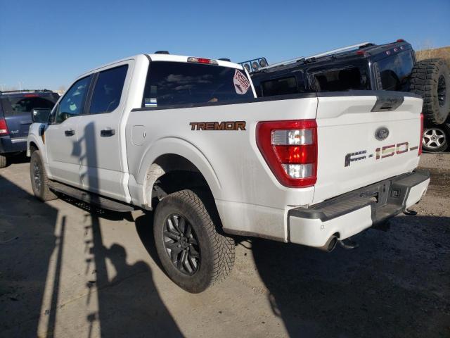 1FTEW1E88NFA28514 - 2022 FORD F150 SUPERCREW WHITE photo 2