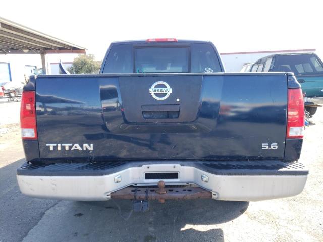 1N6AA07A66N533043 - 2006 NISSAN TITAN XE BLUE photo 6