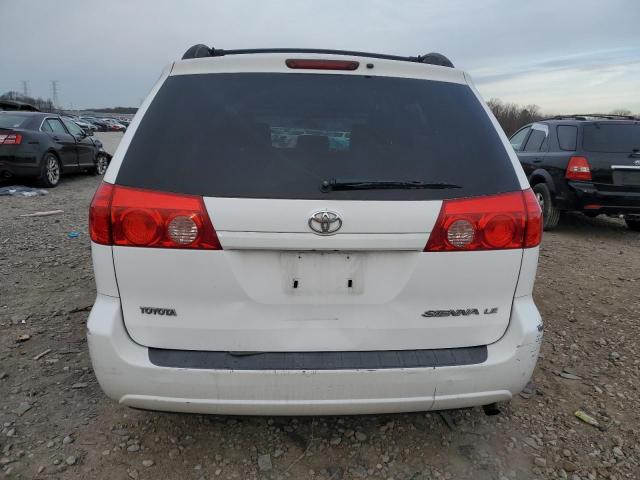 5TDKK4CC9AS340875 - 2010 TOYOTA SIENNA CE WHITE photo 6