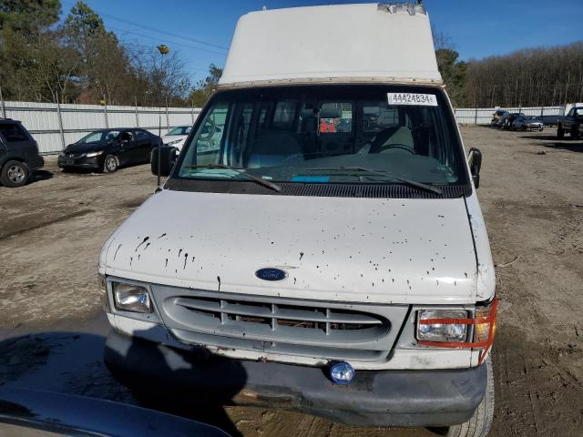 1FBSS31L61HA27711 - 2001 FORD ECONOLINE E350 SUPER DUTY WAGON WHITE photo 5