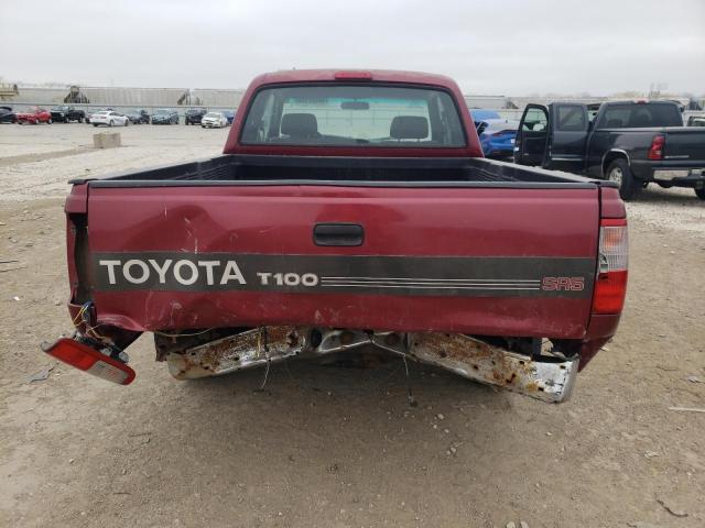 JT4TN14D9T0020835 - 1996 TOYOTA T100 XTRACAB SR5 BURGUNDY photo 6