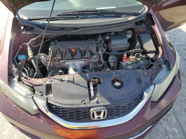 19XFB2F5XFE076182 - 2015 HONDA CIVIC LX MAROON photo 11