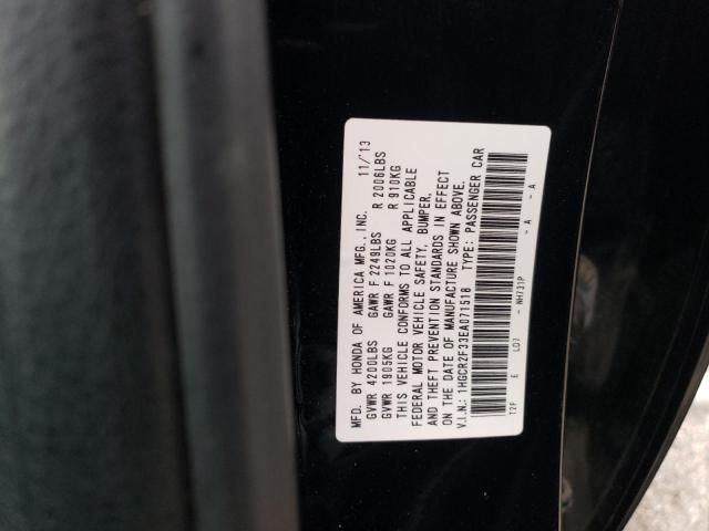 1HGCR2F33EA071518 - 2014 HONDA ACCORD LX BLACK photo 12