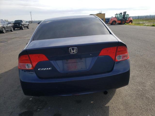 JHMFA168X7S003740 - 2007 HONDA CIVIC EX BLUE photo 6