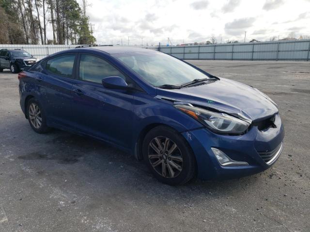 5NPDH4AE1FH583699 - 2015 HYUNDAI ELANTRA SE BLUE photo 4