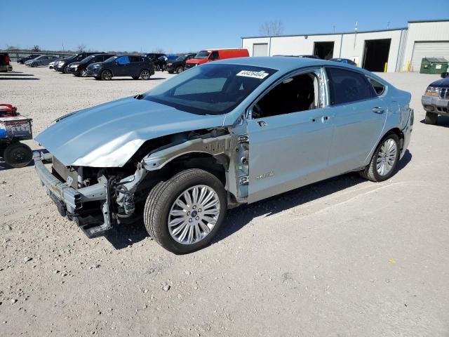 3FA6P0LU5DR172122 - 2013 FORD FUSION SE HYBRID BLUE photo 1