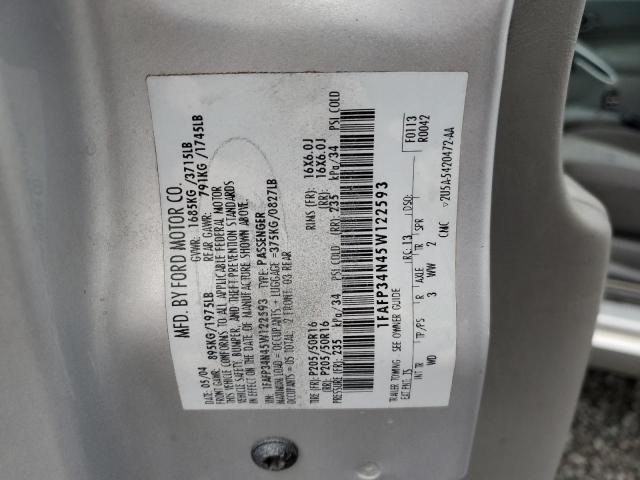 1FAFP34N45W122593 - 2005 FORD FOCUS ZX4 GRAY photo 12