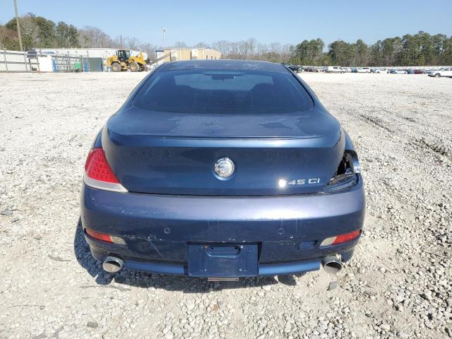 WBAEH73464B215430 - 2004 BMW 645 CI AUTOMATIC BLUE photo 6