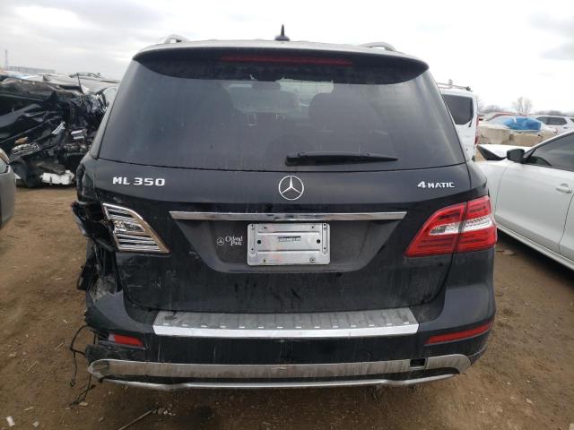 4JGDA5HB3EA347188 - 2014 MERCEDES-BENZ ML 350 4MATIC BLACK photo 6