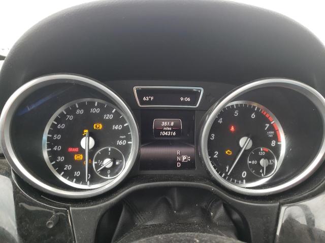 4JGDA5HB3EA347188 - 2014 MERCEDES-BENZ ML 350 4MATIC BLACK photo 9