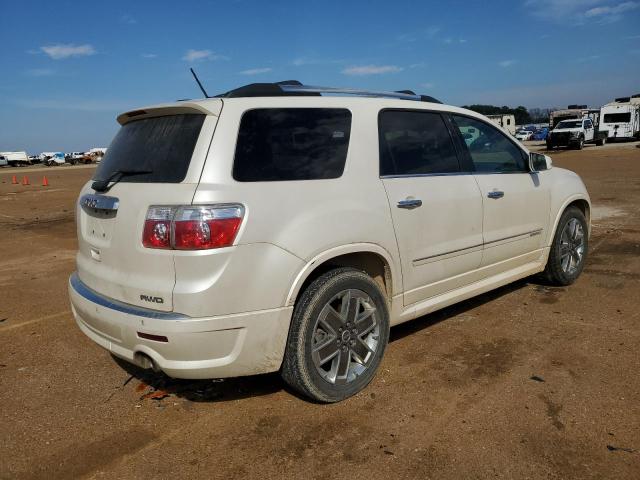 1GKKVTED0CJ280383 - 2012 GMC ACADIA DENALI WHITE photo 3