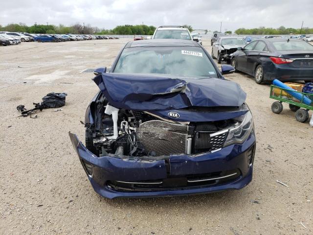 5XXGV4L2XJG208083 - 2018 KIA OPTIMA SXL BLUE photo 5