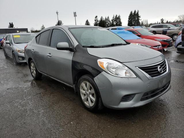 3N1CN7AP7EL850479 - 2014 NISSAN VERSA S GRAY photo 4