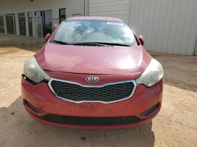 KNAFX4A69E5182207 - 2014 KIA FORTE LX RED photo 5