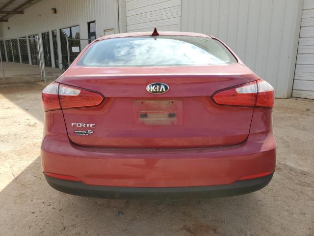 KNAFX4A69E5182207 - 2014 KIA FORTE LX RED photo 6